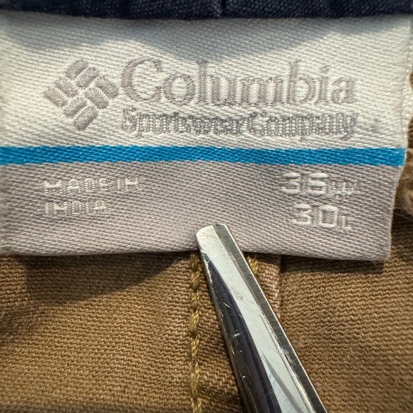 Columbia Cargo Pants Men's 36x30 Brown Straight Leg Utility Stretch Cotton Work - Picture 7 of 8